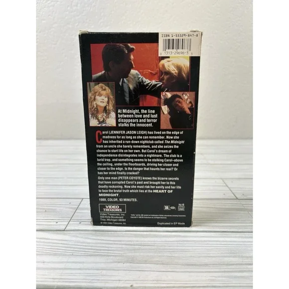 Heart Of Midnight (VHS, 1994) Jennifer Jason Leigh, Peter Coyote - Picture 2 of 2
